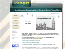 Tablet Screenshot of anglophonie.fr